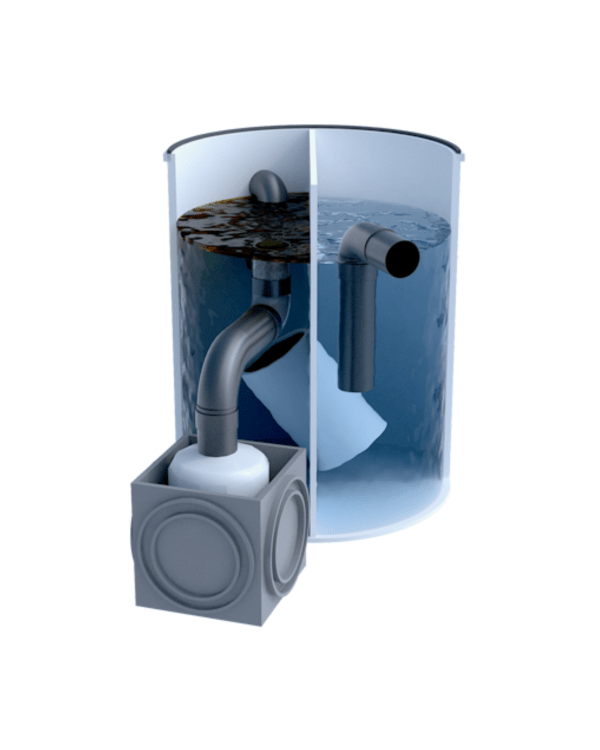 Separador de hidrocarburo 300 L con Skimmer