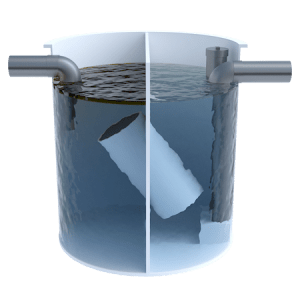 Separador de hibrocarburo de 500L con autorador automatico